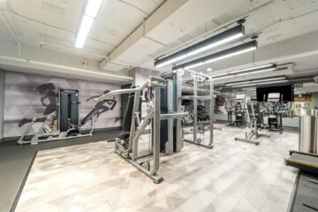 A fitness center with studio